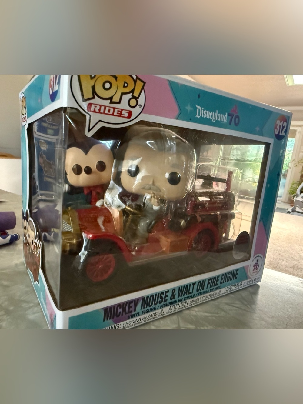 Funko Pop! Disneyland 70 Mickey Mouse on Red Fire Engine